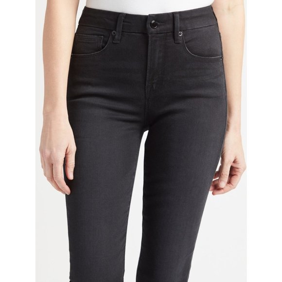 Good American Good Legs Step Hem Black Skinny Jeans 2 / 26" - Picture 5 of 11